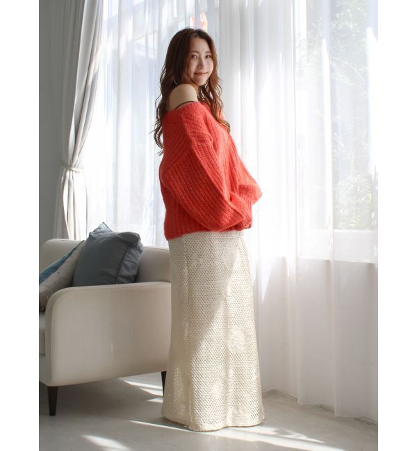 Ungrid「オフショルラメルーズニット」|ニット・セーター|