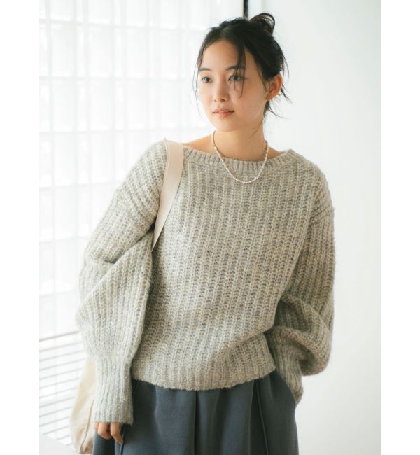 Ungrid「オフショルラメルーズニット」|ニット・セーター|