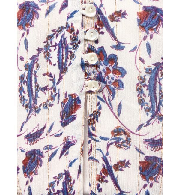 Ungrid「エスニックフラワーフリルブラウス」|シャツ・ブラウス|