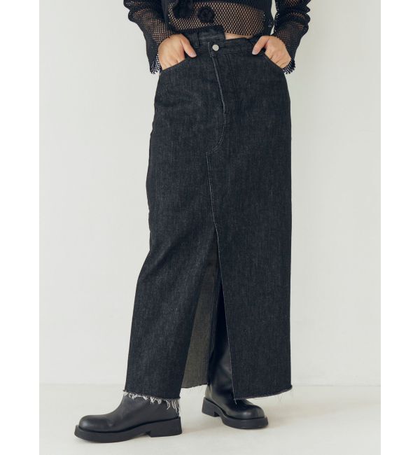 Ungrid「スリットデザインデニムスカート」|スカート|