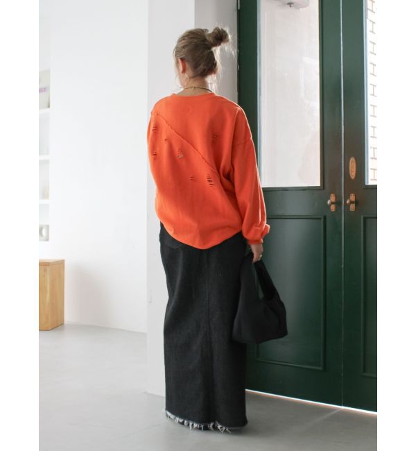 Ungrid「スリットデザインデニムスカート」|スカート|