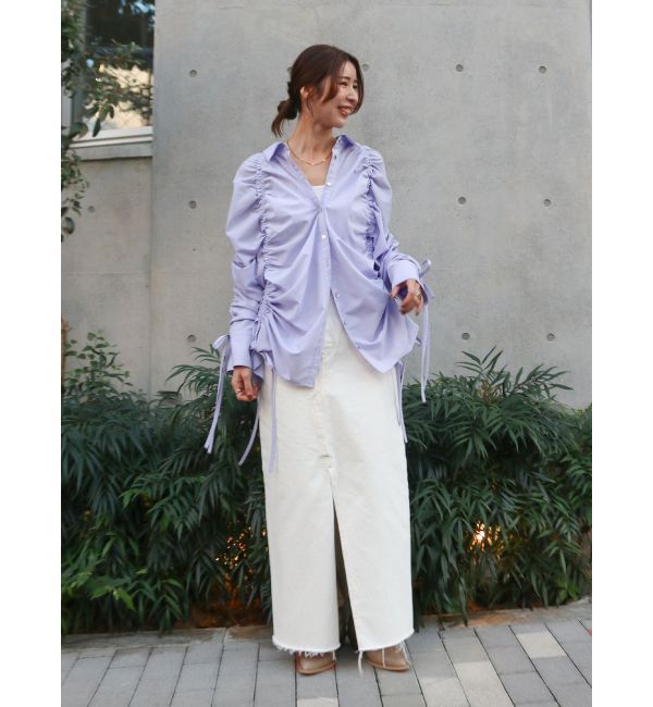 Ungrid「スリットデザインデニムスカート」|スカート|