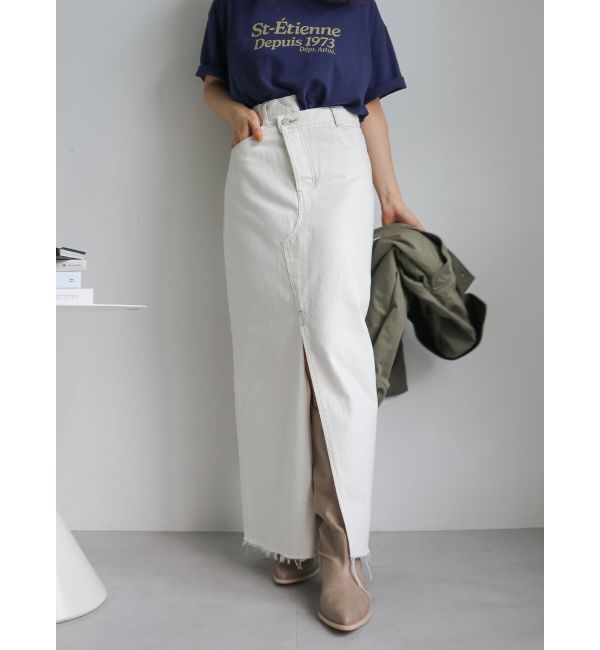 Ungrid「スリットデザインデニムスカート」|スカート|