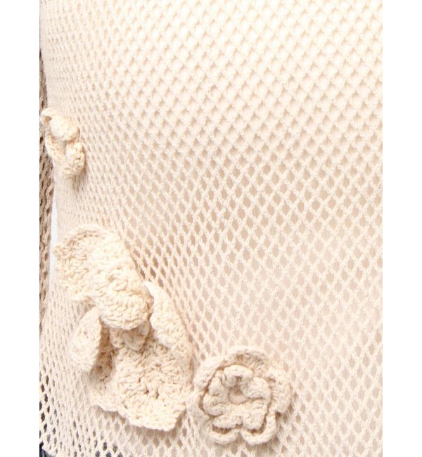 Ungrid「モチーフデザインメッシュロングスリーブTee」|Tシャツ・カットソー|