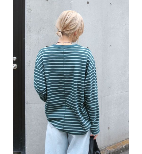 Ungrid「マルチボーダーロングスリーブTee」|Tシャツ・カットソー|