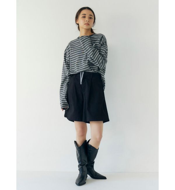 Ungrid「マルチボーダーロングスリーブTee」|Tシャツ・カットソー|
