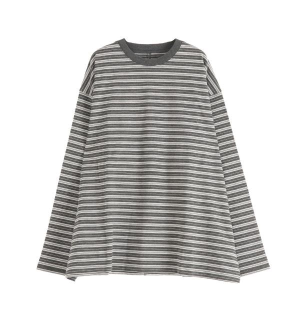 Ungrid「マルチボーダーロングスリーブTee」|Tシャツ・カットソー|