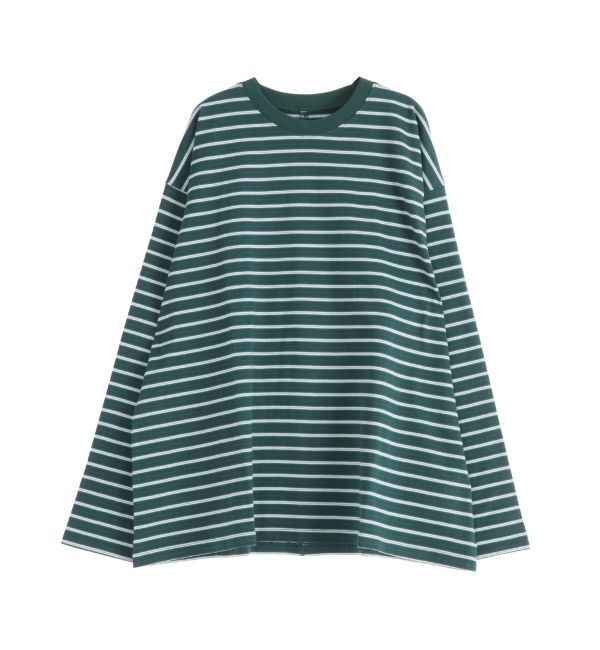 Ungrid「マルチボーダーロングスリーブTee」|Tシャツ・カットソー|