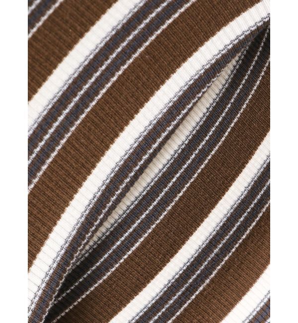 Ungrid「マルチボーダーヘンリーTee」|Tシャツ・カットソー|