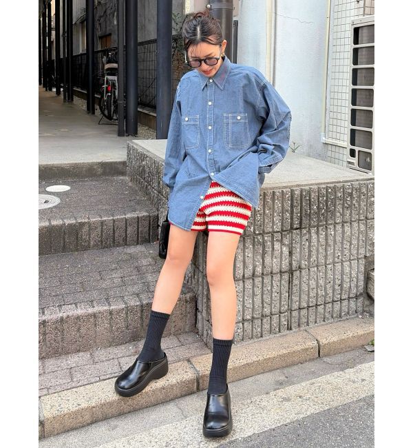 Ungrid「PAYDAY別注 ステンシルデザインシャツ」|シャツ・ブラウス|