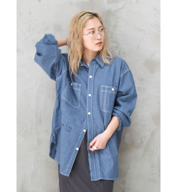 Ungrid「PAYDAY別注 ステンシルデザインシャツ」|シャツ・ブラウス|