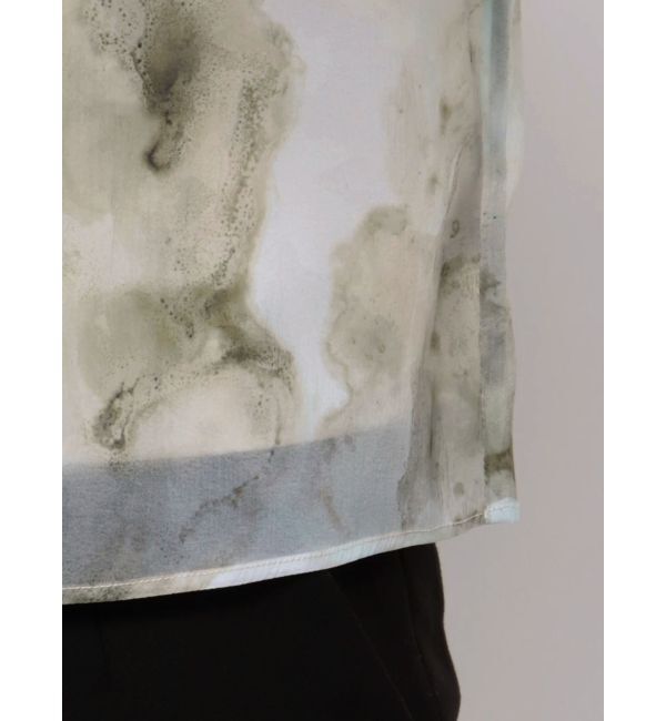 LAGUNAMOON「マーブライズドシアープリントブラウス」|シャツ・ブラウス|