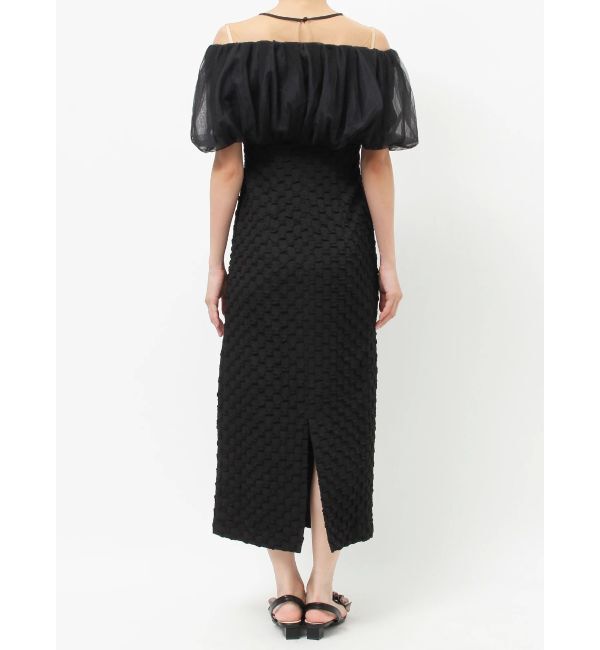 LAGUNAMOON「LADYチュールオフショルIラインドレス」|ドレス|