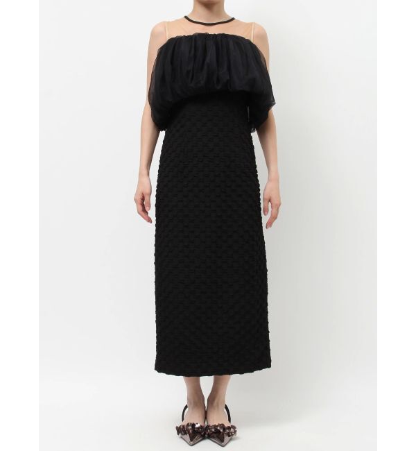 LAGUNAMOON「LADYチュールオフショルIラインドレス」|ドレス|