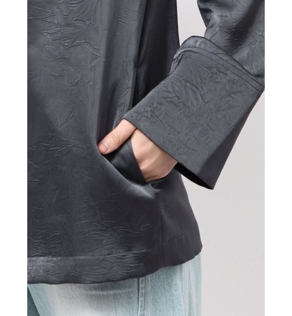 LAGUNAMOON「サテンオーバージャケット」|テーラードジャケット|