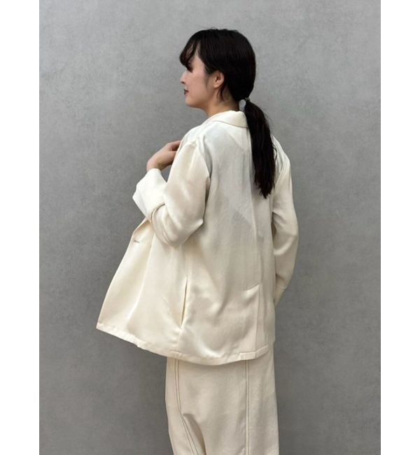 LAGUNAMOON「サテンオーバージャケット」|テーラードジャケット|