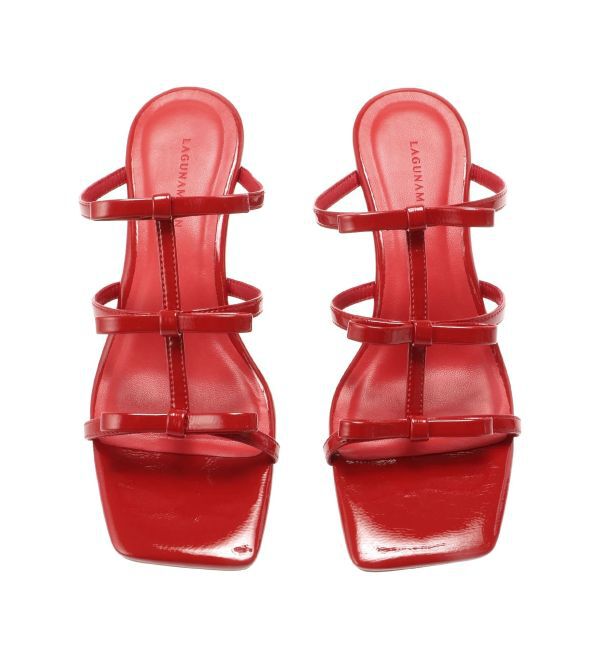 LAGUNAMOON「リボンストラップウエッジサンダル」|サンダル|