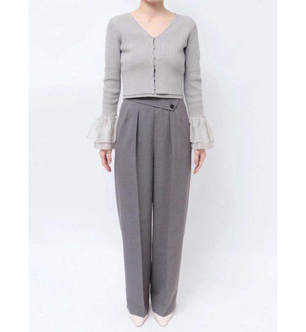 LAGUNAMOON「シアーフレアカフスニットアンサンブル」|ニット・セーター|