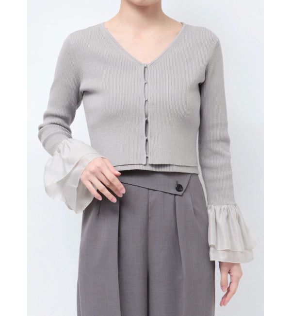 LAGUNAMOON「シアーフレアカフスニットアンサンブル」|ニット・セーター|