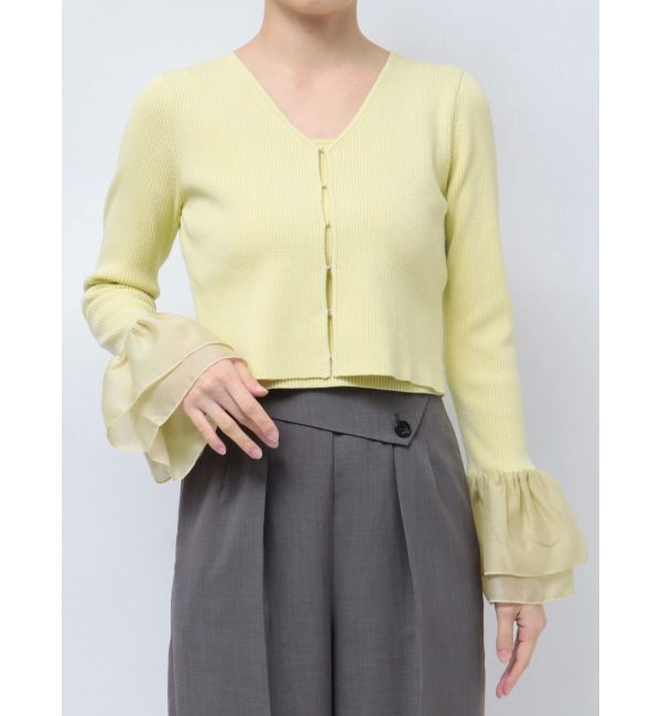 LAGUNAMOON「シアーフレアカフスニットアンサンブル」|ニット・セーター|