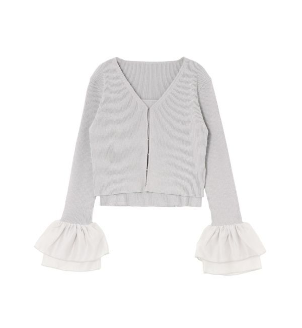 LAGUNAMOON「シアーフレアカフスニットアンサンブル」|ニット・セーター|