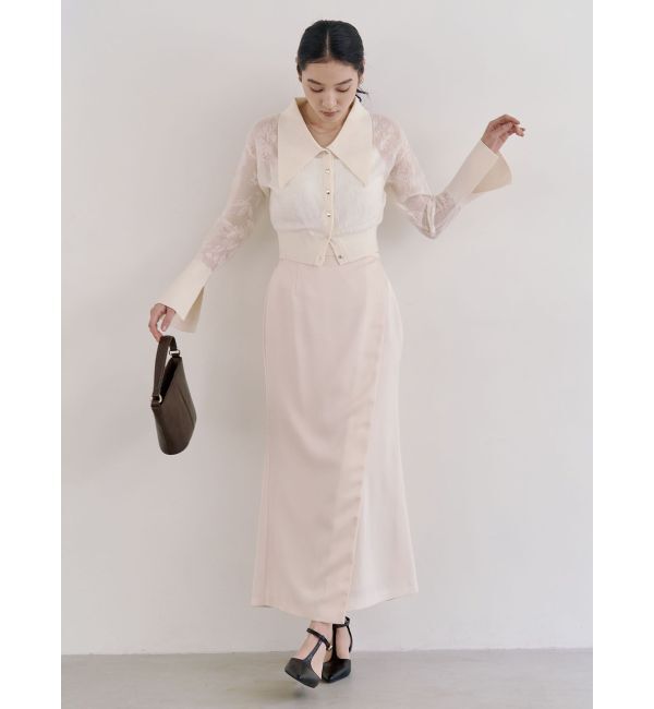 LAGUNAMOON「シアージャガードカーデニットプルオーバー」|ニット・セーター|