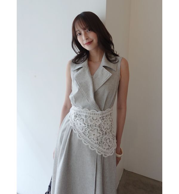 LAGUNAMOON「アシメヘムトレンチワンピース」|ワンピース|