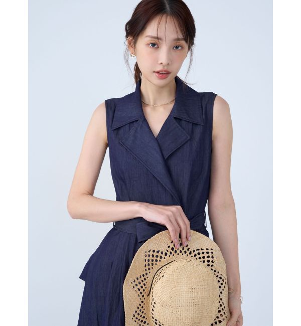 LAGUNAMOON「アシメヘムトレンチワンピース」|ワンピース|