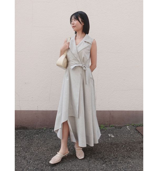 LAGUNAMOON「アシメヘムトレンチワンピース」|ワンピース|