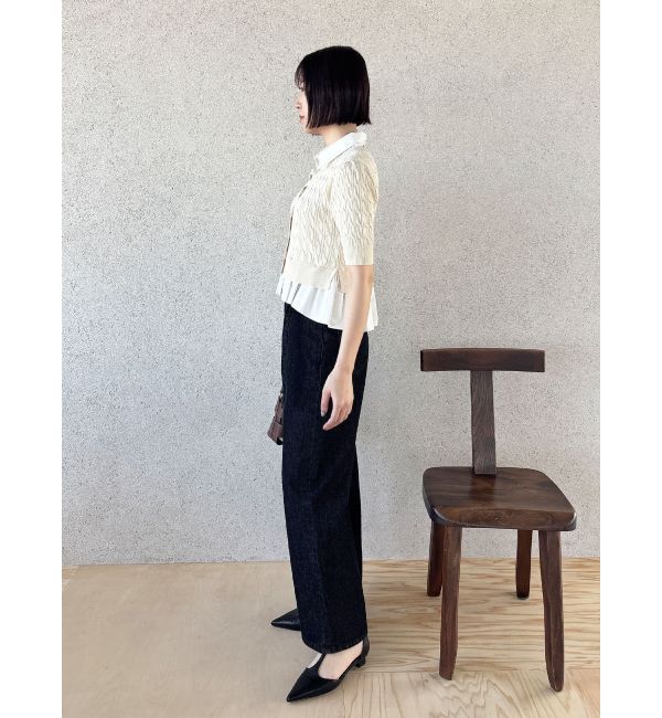 LAGUNAMOON「デタッチャブルペプラムニットカーディガン」|カーディガン|