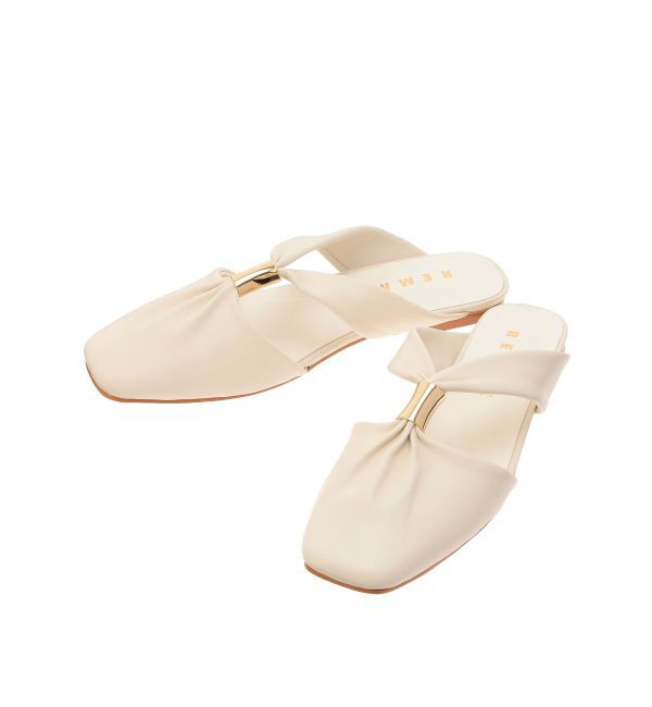 LAGUNAMOON「【REMME】ギャザーフラットサンダル」|サンダル|