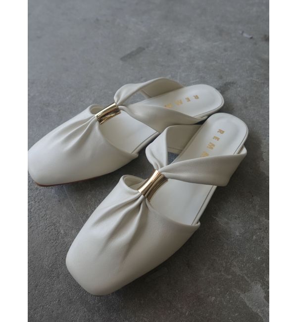 LAGUNAMOON「【REMME】ギャザーフラットサンダル」|サンダル|