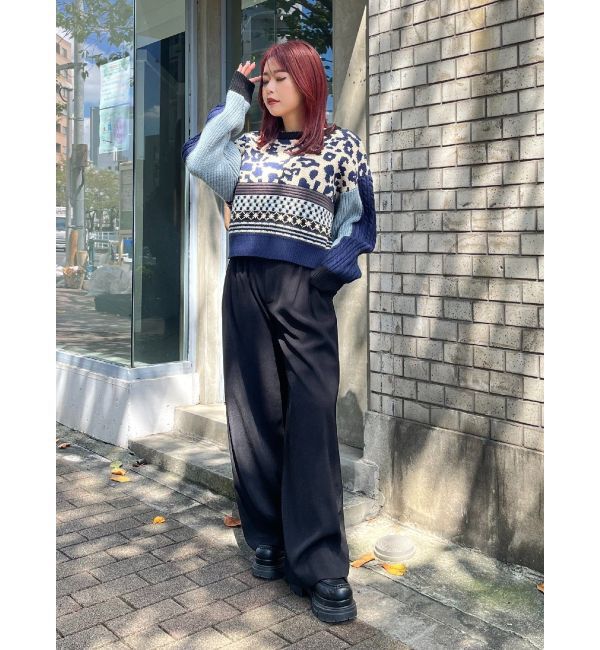 EVRIS「ハイウエストワイドパンツ」|その他|