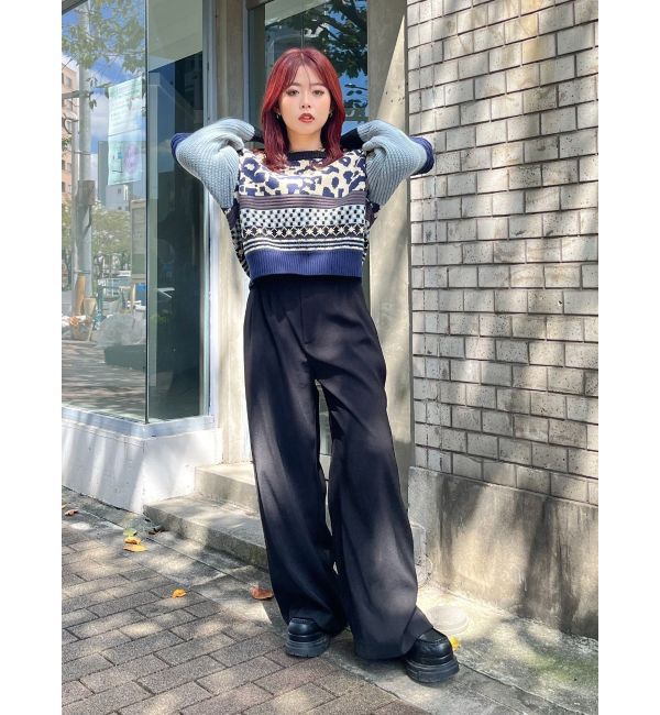 EVRIS「ハイウエストワイドパンツ」|その他|