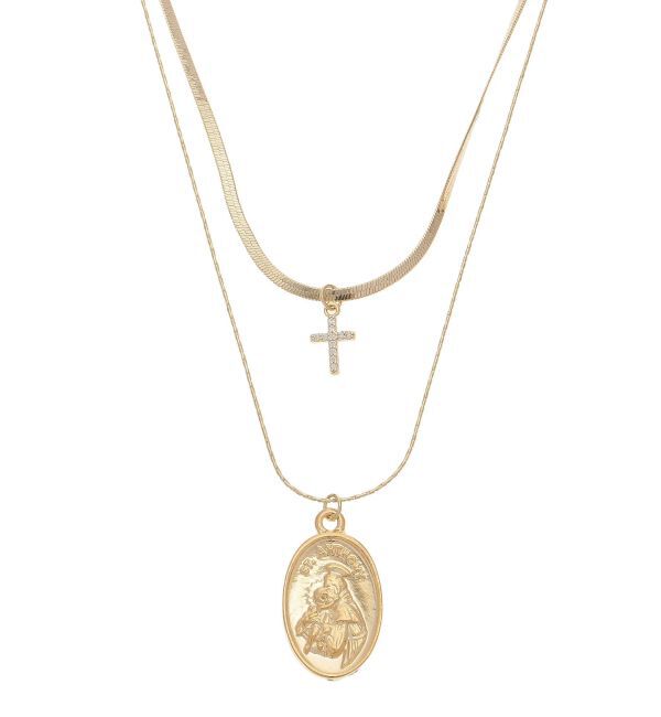 EVRIS「COIN CHARM MOTIF 2連 ネックレス」|ネックレス|