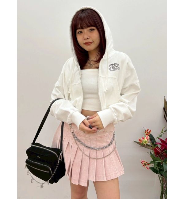 EVRIS「ワンポイントロゴショートパーカー【セットアップ着用可能】」|パーカー|