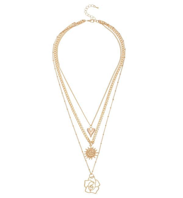 EVRIS「RANDOM CHAIN 3連 ネックレス」|ネックレス|