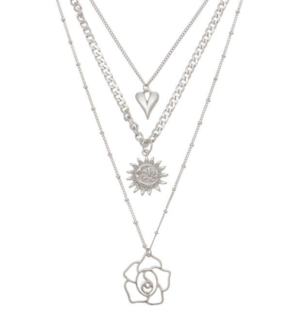 EVRIS「RANDOM CHAIN 3連 ネックレス」|ネックレス|