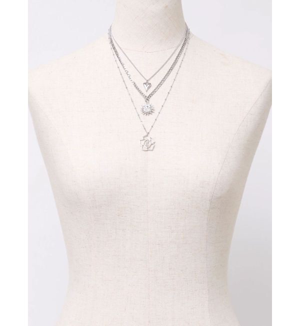 EVRIS「RANDOM CHAIN 3連 ネックレス」|ネックレス|