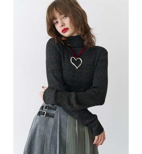 jouetie「ベーシックカラータートルニット」|ニット・セーター|ブラック