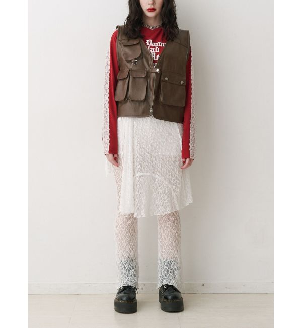 jouetie「フェイクレザーフィッシングベスト」|その他|