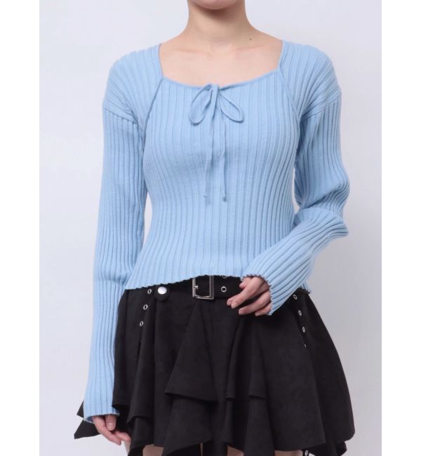 jouetie「ネックリボンニット」|ニット・セーター|