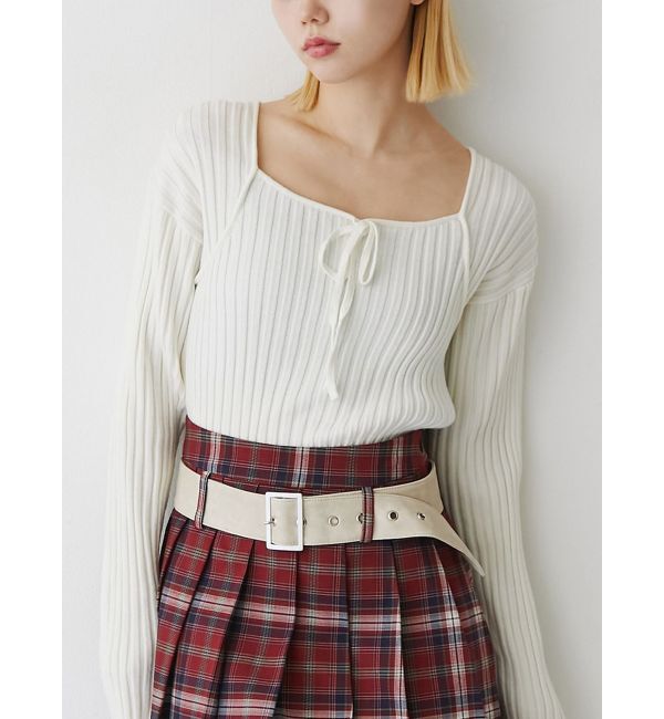 jouetie「ネックリボンニット」|ニット・セーター|