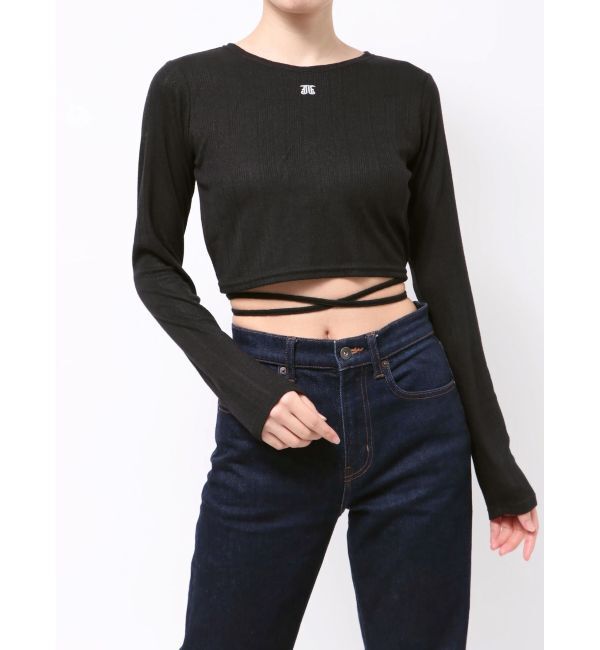 jouetie「バックオープンロゴトップス」|Tシャツ・カットソー|