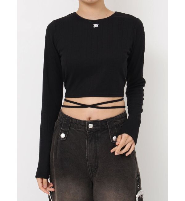 jouetie「バックオープンロゴトップス」|Tシャツ・カットソー|