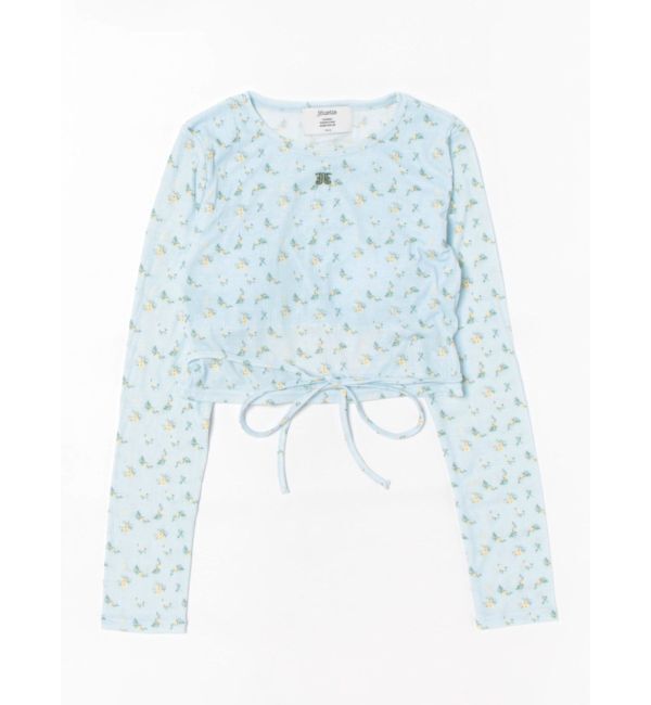 jouetie「バックオープンロゴトップス」|Tシャツ・カットソー|ブルー