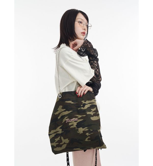jouetie「jouetieチェーントートBAG」|トートバッグ|カーキ