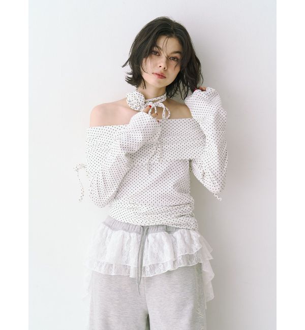 jouetie「フレアスリーブオフショルトップス」|Tシャツ・カットソー|