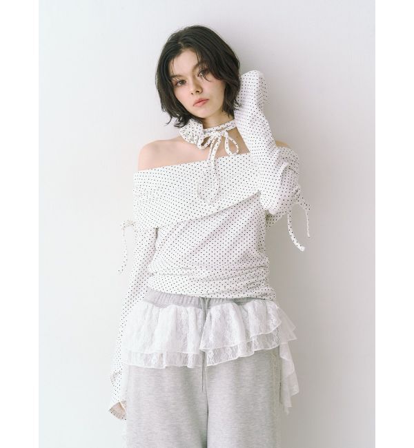 jouetie「フレアスリーブオフショルトップス」|Tシャツ・カットソー|