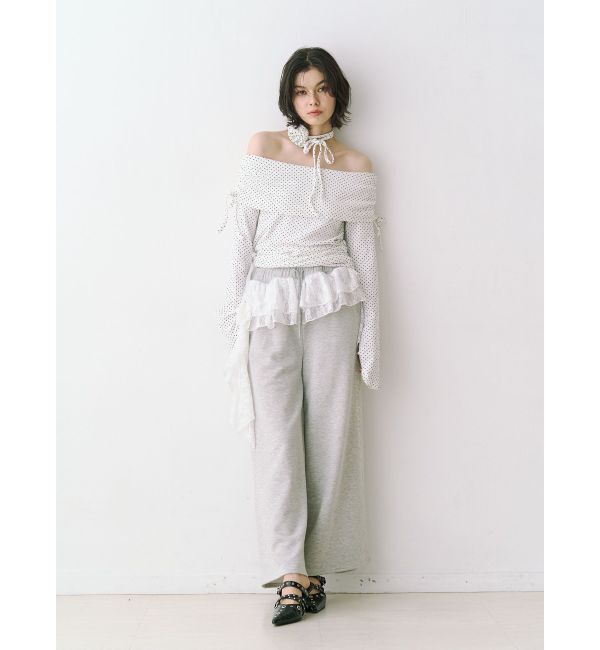 jouetie「フレアスリーブオフショルトップス」|Tシャツ・カットソー|